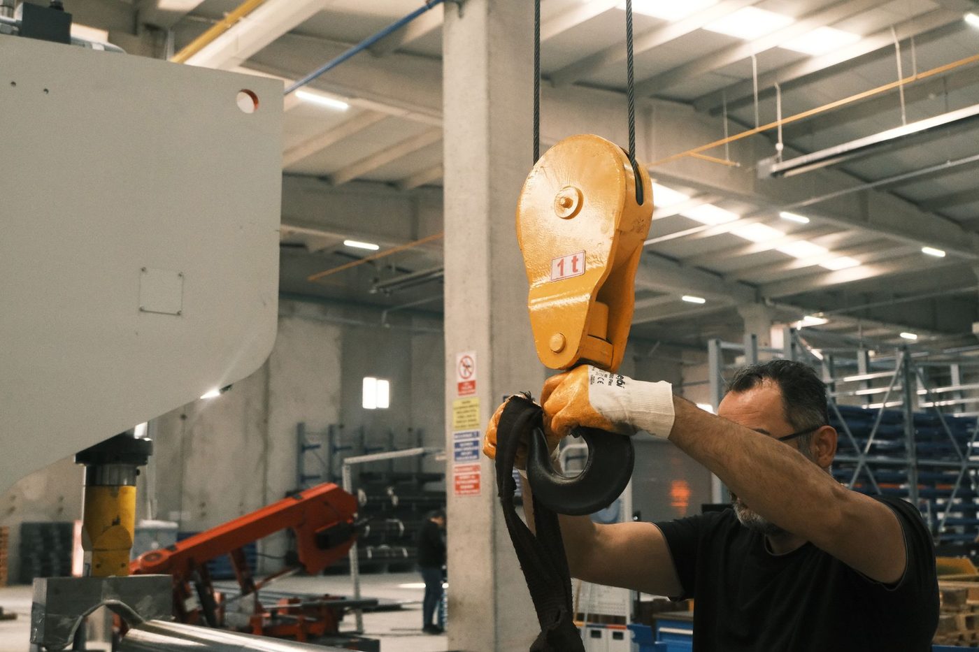 Industrial fabrication work on metal assemblies